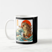 Meowzilla Catzilla Cat Japanese Art Funny For Men Kaffeetasse (Links)