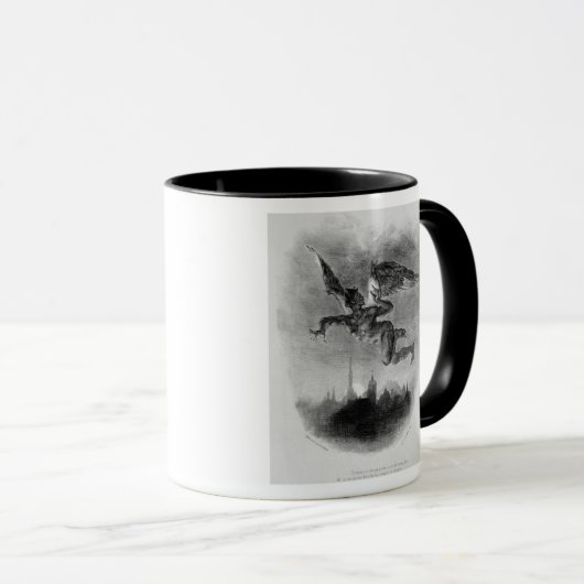 Mephistopheles Einleitung im Himmel Tasse (VorderseiteRechts)