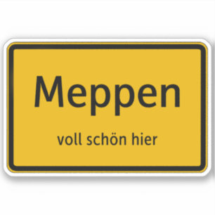 Meppen Aufkleber Sticker Autoaufkleber