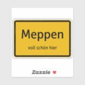 Meppen Aufkleber Sticker Autoaufkleber (Blatt)