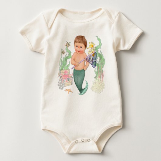 Mer Boy mit Net Baby Strampler (Vorderseite)