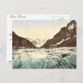 Mer de Glace, Mont Blanc, Chamonix Valley, Frankre Postkarte (Vorne/Hinten)