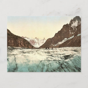 Mer de Glace, Mont Blanc, Chamonix Valley, Frankre Postkarte