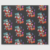 Mer rizz mas - Christmas Rizz funny Santa Geschenkpapier (Flach)