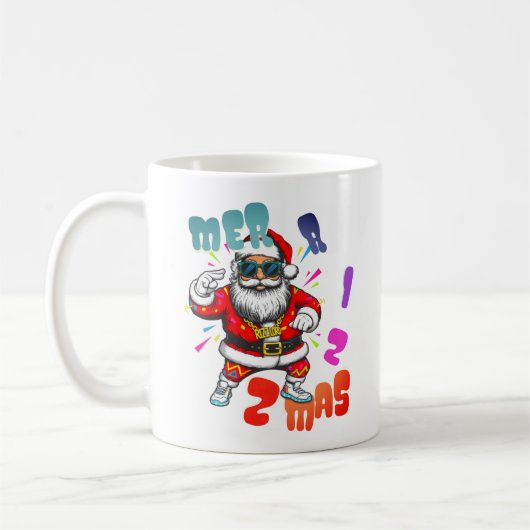 Mer rizz mas - Christmas Rizz funny Santa Kaffeetasse (Links)
