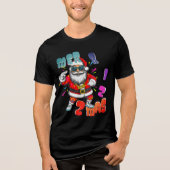 Mer rizz mas - Christmas Rizz funny Santa  Tri-Blend Shirt (Vorderseite)