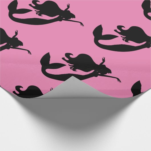 Meraid an Bord schwarz/weiß Thunder_Cove Geschenkpapier (Ecke)