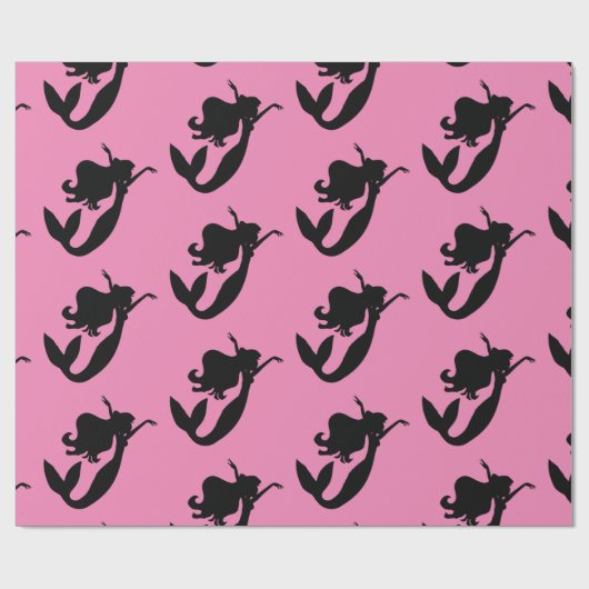 Meraid an Bord schwarz/weiß Thunder_Cove Geschenkpapier (Flach)