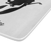 Meraid an Bord schwarz/weiß Thunder_Cove Schneidebrett (Ecke)