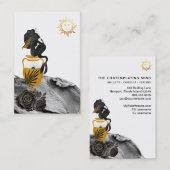 *~* Meraid Mystic Sun Gold Luna Business Card Visitenkarte (Vorne/Hinten)