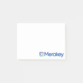 Merakey-Logo 4x3" Post-It-Notes Post-it Klebezettel (Vorderseite)