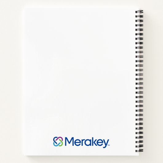 Merakey Logo Spiral Notebook Notizblock (Rückseite)