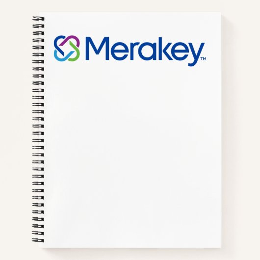 Merakey Logo Spiral Notebook Notizblock (Vorderseite)