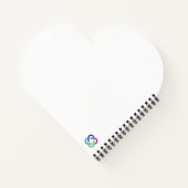 Merakey PRIDE Spiral Heart Shaped Notebook Notizblock (Rückseite)