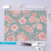 Meraki Pink Floral Series Design 15 Seidenpapier (Handwerk)