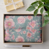 Meraki Pink Floral Series Design 15 Seidenpapier (Geschenk)