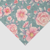 Meraki Pink Floral Series Design 15 Seidenpapier (Ausschnitt)