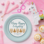 Meran Gold Blue Holiday Intercontinental Party Pappteller (Party)