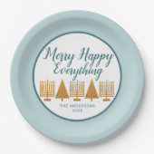 Meran Gold Blue Holiday Intercontinental Party Pappteller (Vorderseite)