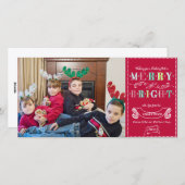 Meran n Bright Holidays Modernes Foto Weihnachten (Vorne/Hinten)