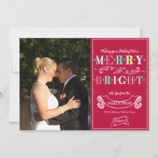 Meran n Bright Holidays Modernes Foto Weihnachten (Vorderseite)