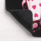 Meranian Dog Red Truck Christmas Tree Santa Ugly X Mousepad (Ecke)