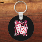 Meranian Dog Red Truck Christmas Tree Santa Ugly X Schlüsselanhänger (Vorderseite)