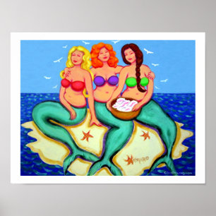 Merbabes - Meerjungfrauen, die gerade Spaß haben Poster