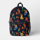 Merbären-Lagune Bedruckter Rucksack (Vorderseite)