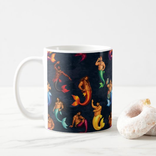 Merbären-Lagune Kaffeetasse (Mit Donut)