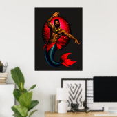 Merbear Lagune - Kwame Nsu Poster (Heimbüro)