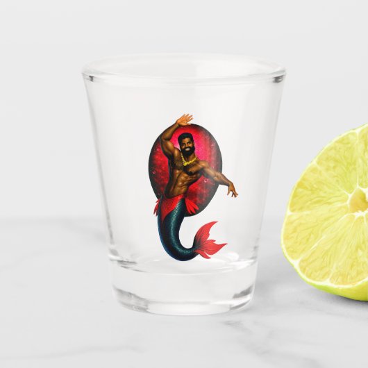 Merbear Lagune - Kwame Nsu Schnapsglas (Vorderseite)