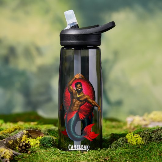 Merbear Lagune - Kwame Nsu Trinkflasche (Außenbereich (gedreht))
