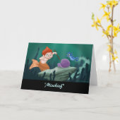 Merboy "Unfug-" Gruß-Karte (freier Raum nach Karte (Gelbe Blume)