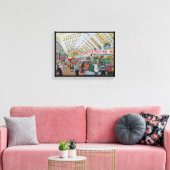 Mercado Central de Valencia Malerei von Alfred Fox Leinwanddruck (Insitu (Wohnzimmer))