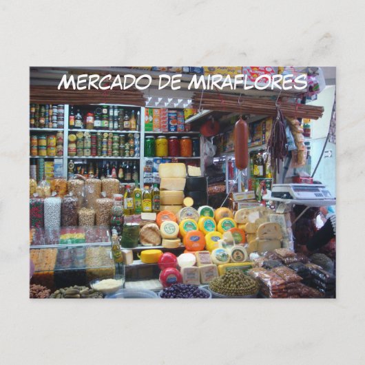 Mercado de Miraflores Postkarte (Vorderseite)