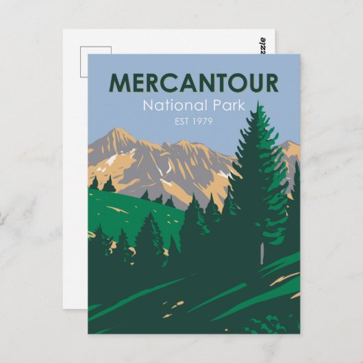 Mercantour National Park Frankreich Postkarte (Vorne/Hinten)