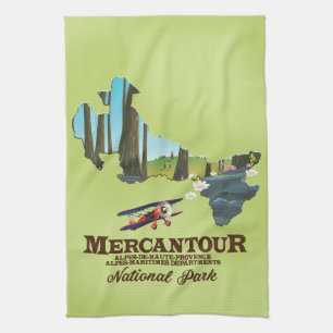 mercantour Nationalpark Frankreich Reiseplakat Kar Geschirrtuch