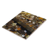 Mercat de Sant Josep, verschiedene Schokoladenbonb Fliese (Seite)