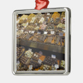 Mercat de Sant Josep, verschiedene Schokoladenküch Silbernes Ornament (Links)