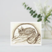 Mercat vom Mond Postkarte (Stehend Vorderseite)