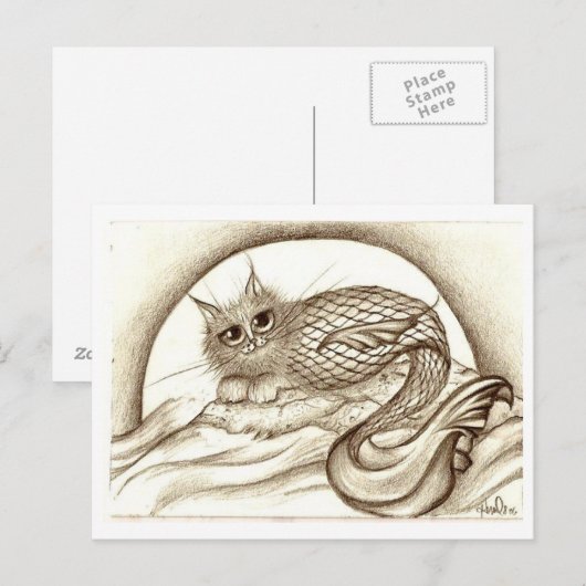 Mercat vom Mond Postkarte (Vorne/Hinten)