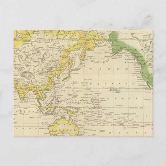 Mercator-Diagramm 2 Postkarte (Vorderseite)