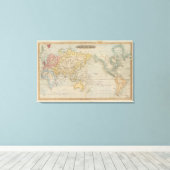 Mercator-Diagramm Leinwanddruck (Insitu (Holzboden))