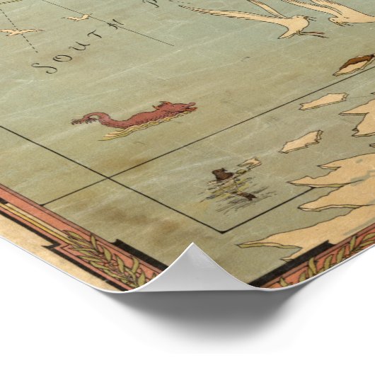 Mercator Map of the World Poster (Ecke)