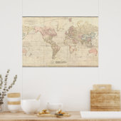 Mercator Map of the World Poster (Küche)
