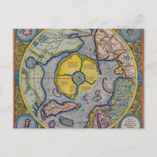 Mercator Nordpol Karte aus dem 16. Jahrhundert
