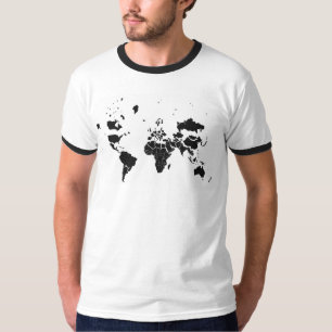 Mercator-Projektions-T-Shirt T-Shirt