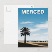 Merced California Central Valley Postkarte (Vorne/Hinten)
