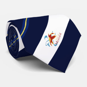 Merced (California) City flag Neck Tie Krawatte